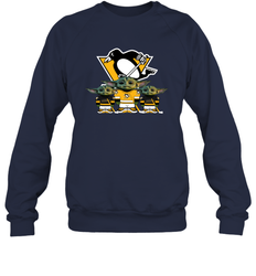 Pittsburgh Penguins Star Wars Logo Baby Yoda Sweatshirt - PrimaryTee
