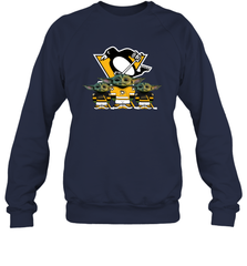 Pittsburgh Penguins Star Wars Logo Baby Yoda Sweatshirt - PrimaryTee