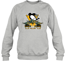 Pittsburgh Penguins Star Wars Logo Baby Yoda Sweatshirt - PrimaryTee
