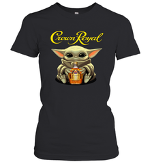 Baby Yoda Hugs Crown Royal Bottle Star Wars Shirts Women's T-Shirt - PrimaryTee
