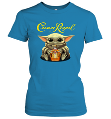 Baby Yoda Hugs Crown Royal Bottle Star Wars Shirts Women's T-Shirt - PrimaryTee