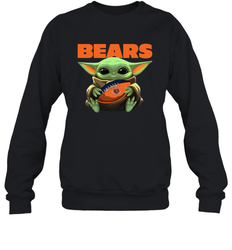 Baby Yoda Loves The Chicago Bears Star Wars NFL Shirts Sweatshirt - PrimaryTee