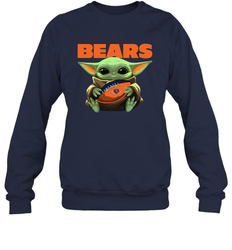 Baby Yoda Loves The Chicago Bears Star Wars NFL Shirts Sweatshirt - PrimaryTee