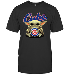 Baby Yoda Hugs The Chicago Cubs Shirts Men's T-Shirt - PrimaryTee