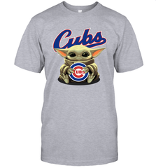 Baby Yoda Hugs The Chicago Cubs Shirts Men's T-Shirt - PrimaryTee