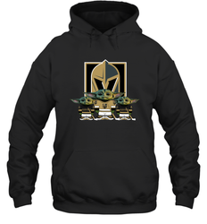 Vegas Golden Knights Star Wars Logo Baby Yoda Hoodie - PrimaryTee