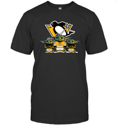 Pittsburgh Penguins Star Wars Logo Baby Yoda Men's T-Shirt - PrimaryTee
