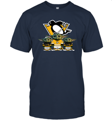 Pittsburgh Penguins Star Wars Logo Baby Yoda Men's T-Shirt - PrimaryTee