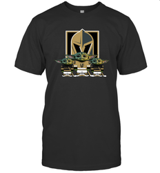 Vegas Golden Knights Star Wars Logo Baby Yoda Men's T-Shirt - PrimaryTee