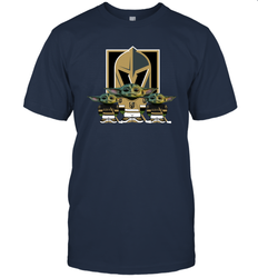 Vegas Golden Knights Star Wars Logo Baby Yoda Men's T-Shirt - PrimaryTee