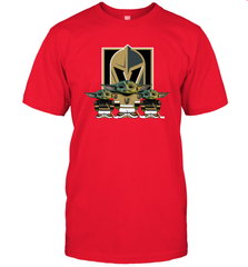 Vegas Golden Knights Star Wars Logo Baby Yoda Men's T-Shirt - PrimaryTee