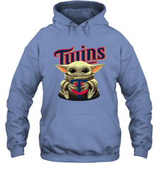 Baby Yoda Hugs The Minnesota Twins Shirts Hoodie - PrimaryTee
