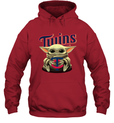 Baby Yoda Hugs The Minnesota Twins Shirts Hoodie - PrimaryTee