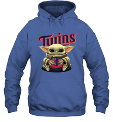 Baby Yoda Hugs The Minnesota Twins Shirts Hoodie - PrimaryTee
