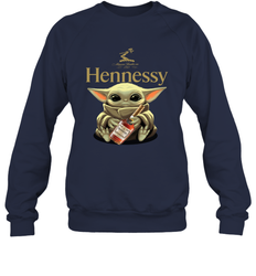 Baby Yoda Hugs Hennessy Bottle Star Wars Shirts Sweatshirt - PrimaryTee