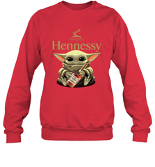 Baby Yoda Hugs Hennessy Bottle Star Wars Shirts Sweatshirt - PrimaryTee