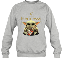 Baby Yoda Hugs Hennessy Bottle Star Wars Shirts Sweatshirt - PrimaryTee