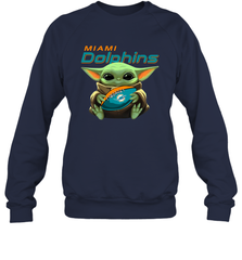Baby Yoda Loves The Miami Dolphins Star Wars NFL Shirts Sweatshirt - PrimaryTee