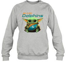 Baby Yoda Loves The Miami Dolphins Star Wars NFL Shirts Sweatshirt - PrimaryTee