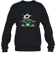 Dallas Stars Star Wars Logo Baby Yoda Sweatshirt - PrimaryTee
