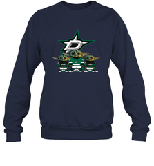 Dallas Stars Star Wars Logo Baby Yoda Sweatshirt - PrimaryTee