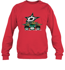 Dallas Stars Star Wars Logo Baby Yoda Sweatshirt - PrimaryTee
