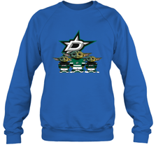 Dallas Stars Star Wars Logo Baby Yoda Sweatshirt - PrimaryTee