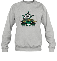 Dallas Stars Star Wars Logo Baby Yoda Sweatshirt - PrimaryTee