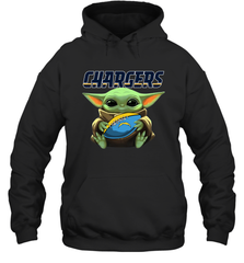 Baby Yoda Loves The Los Angeles Chargers Star Wars NFL Shirts Hoodie - PrimaryTee