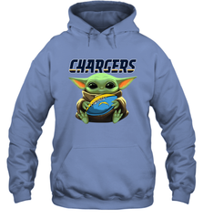 Baby Yoda Loves The Los Angeles Chargers Star Wars NFL Shirts Hoodie - PrimaryTee