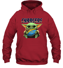 Baby Yoda Loves The Los Angeles Chargers Star Wars NFL Shirts Hoodie - PrimaryTee
