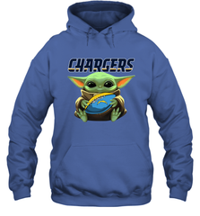 Baby Yoda Loves The Los Angeles Chargers Star Wars NFL Shirts Hoodie - PrimaryTee