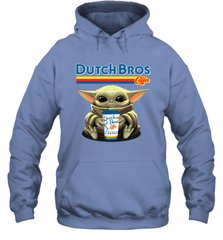 Baby Yoda Hugs Dutch Bros Hoodie - PrimaryTee