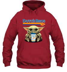 Baby Yoda Hugs Dutch Bros Hoodie - PrimaryTee