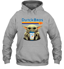 Baby Yoda Hugs Dutch Bros Hoodie - PrimaryTee
