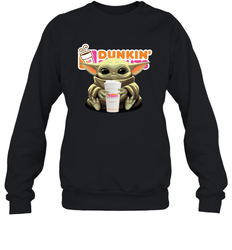 Baby Yoda Hugs Dunkin' Donuts Cup Star Wars Shirts Sweatshirt - PrimaryTee