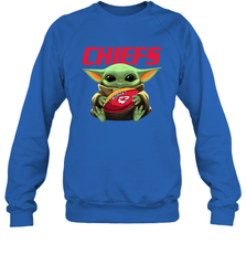 Baby Yoda Loves The Kansas City Chiefs Star Wars NFL Shirts Sweatshirt - PrimaryTee