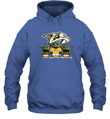 Nashville Predators Star Wars Logo Baby Yoda Hoodie - PrimaryTee