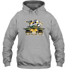 Nashville Predators Star Wars Logo Baby Yoda Hoodie - PrimaryTee