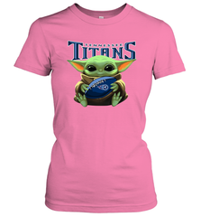 Baby Yoda Loves The Tennessee Titans Star Wars NFL Shirts Women's T-Shirt - PrimaryTee