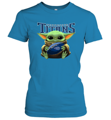 Baby Yoda Loves The Tennessee Titans Star Wars NFL Shirts Women's T-Shirt - PrimaryTee