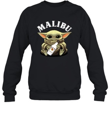 Baby Yoda Hugs Malibu Bottle Star Wars Shirts Sweatshirt - PrimaryTee