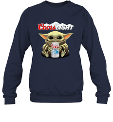 Baby Yoda Hugs Coors Light Beer Star Wars Shirts Sweatshirt - PrimaryTee