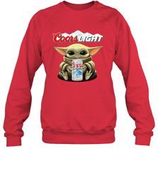 Baby Yoda Hugs Coors Light Beer Star Wars Shirts Sweatshirt - PrimaryTee