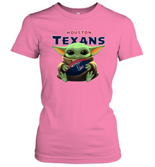 Baby Yoda Loves The Houston Texans Star Wars NFL Shirts Women's T-Shirt - PrimaryTee