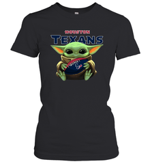 Baby Yoda Loves The Houston Texans Star Wars NFL Shirts Women's T-Shirt - PrimaryTee