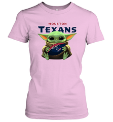 Baby Yoda Loves The Houston Texans Star Wars NFL Shirts Women's T-Shirt - PrimaryTee