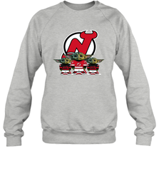 New Jersey Devils Star Wars Logo Baby Yoda Sweatshirt - PrimaryTee