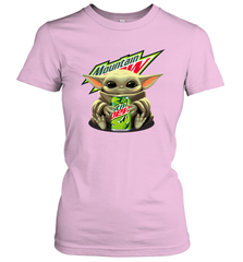Baby Yoda Hugs Mountain Dew Can Star Wars Shirts Women's T-Shirt - PrimaryTee