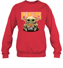 Baby Yoda Hugs The Pittsburgh Pirates Shirts Sweatshirt - PrimaryTee